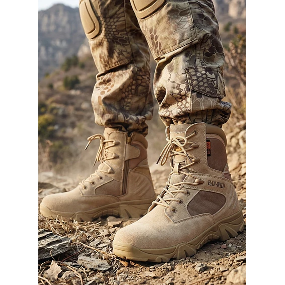 Botas Tácticas Militares Caña Larga Combate Han-WILD 1