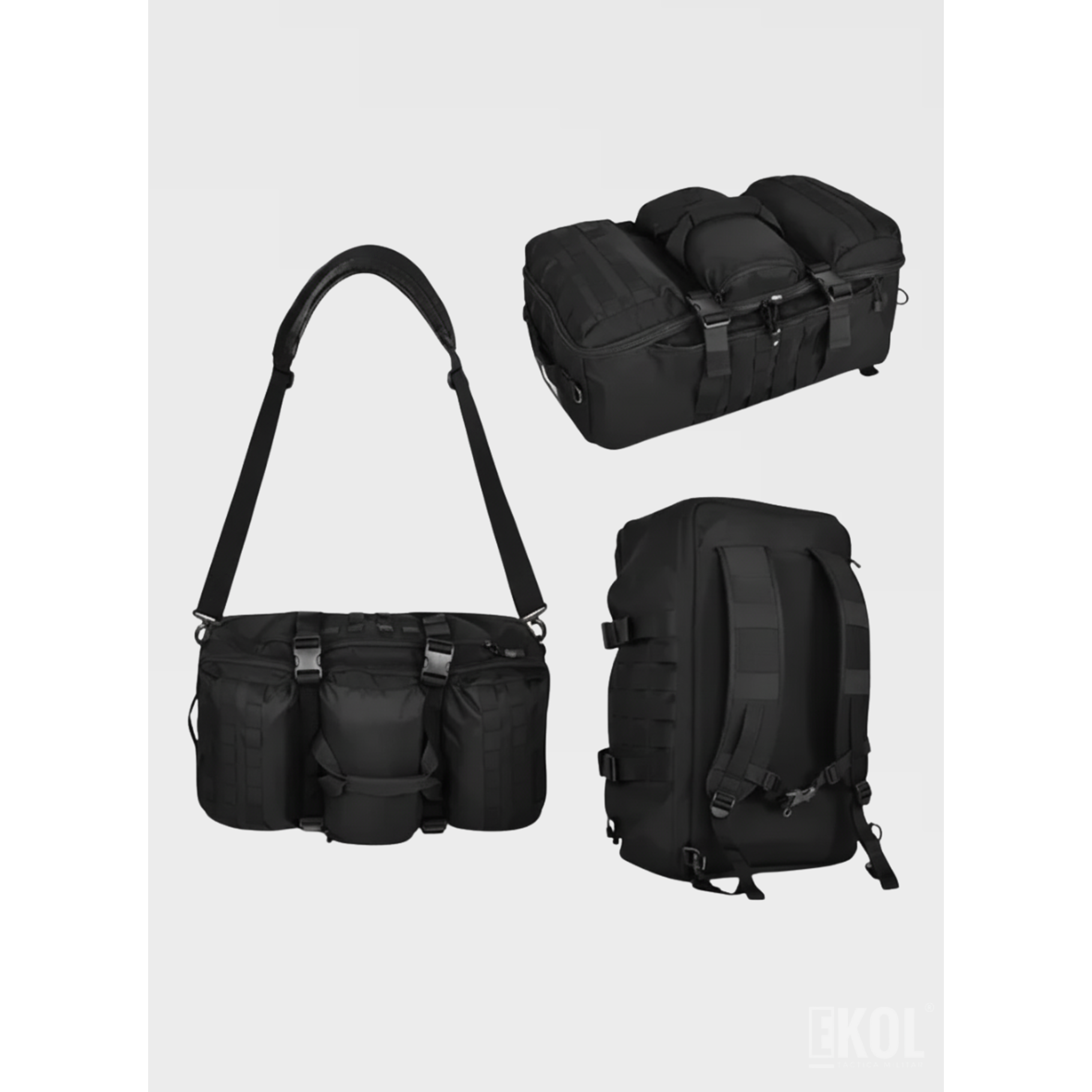 Mochila Táctica Militar 60L Gran Capacidad - Bolso de Carga Resistente y Multiuso 4