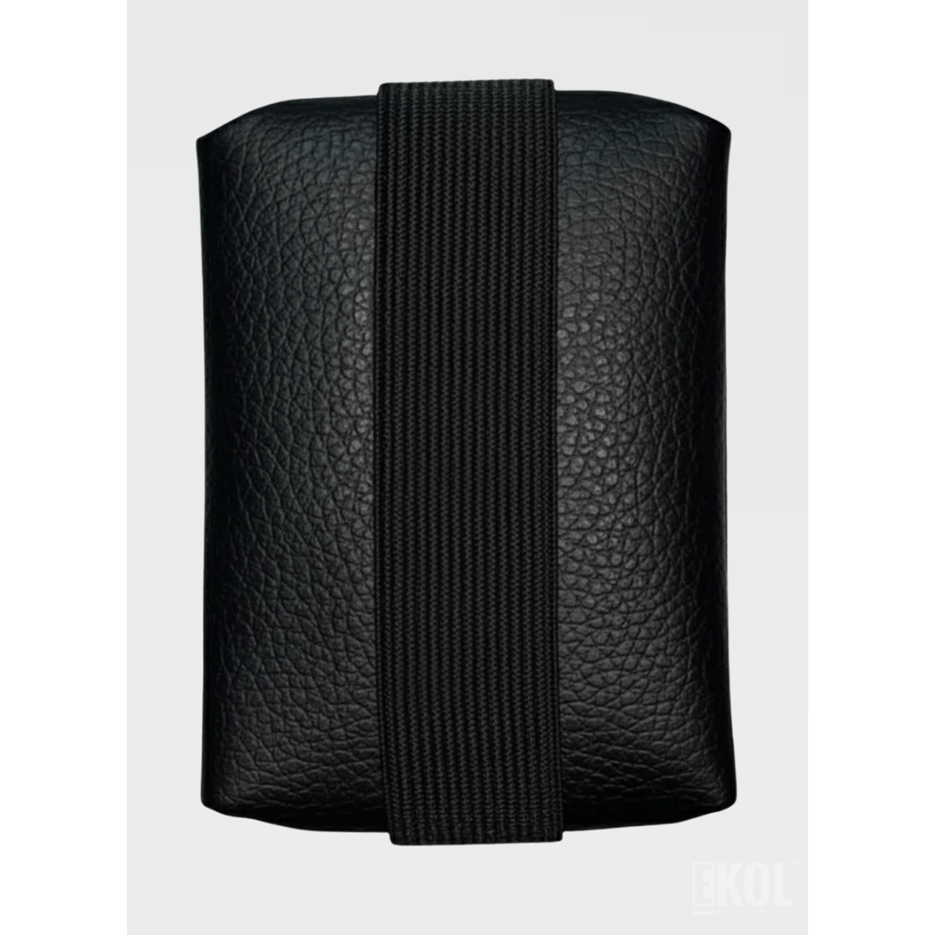 Monedero Cuero Con Sujetador De Muñeca O Brazo Y Cierre Negro 3