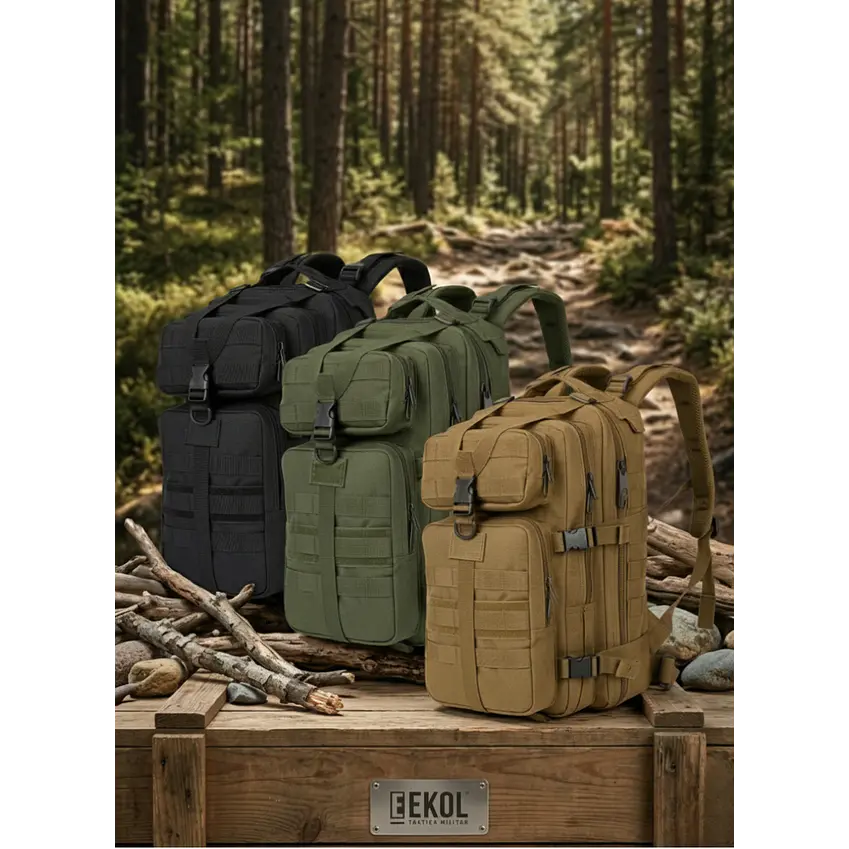 Mochila De Asalto Táctica 25l 3P Trekking Camping Resistente 1