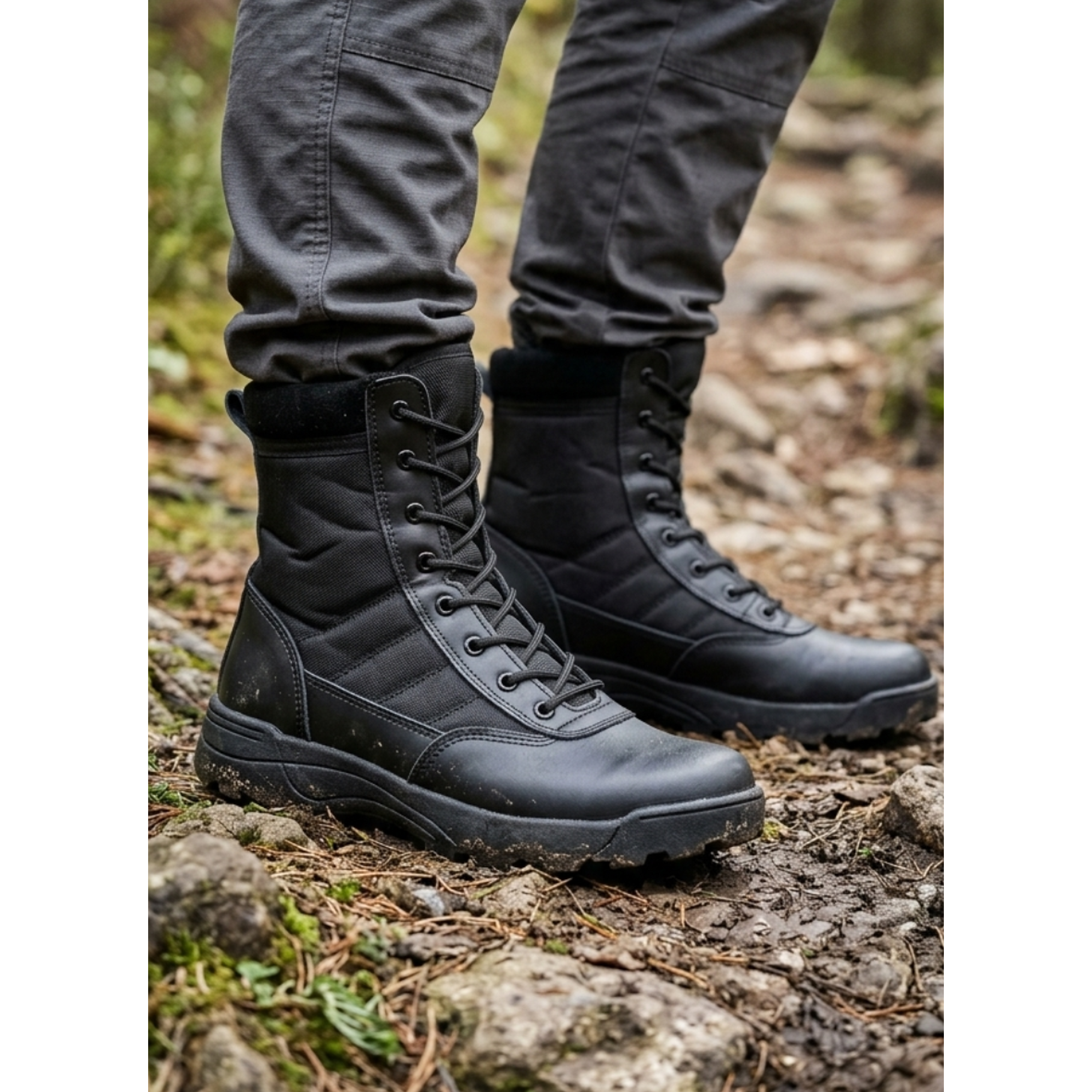 Botas Tácticas Militares Caza Caña Larga Outdoor SWAT 1