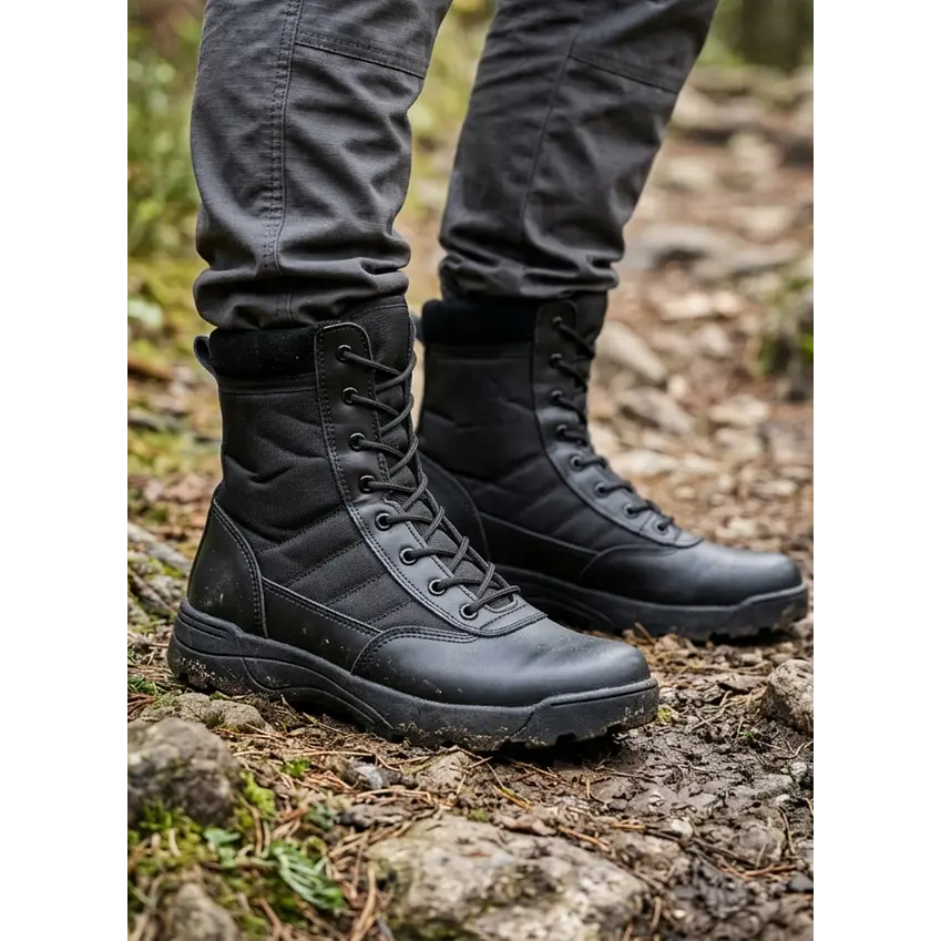 Botas Tácticas Militares Caza Caña Larga Outdoor SWAT 1
