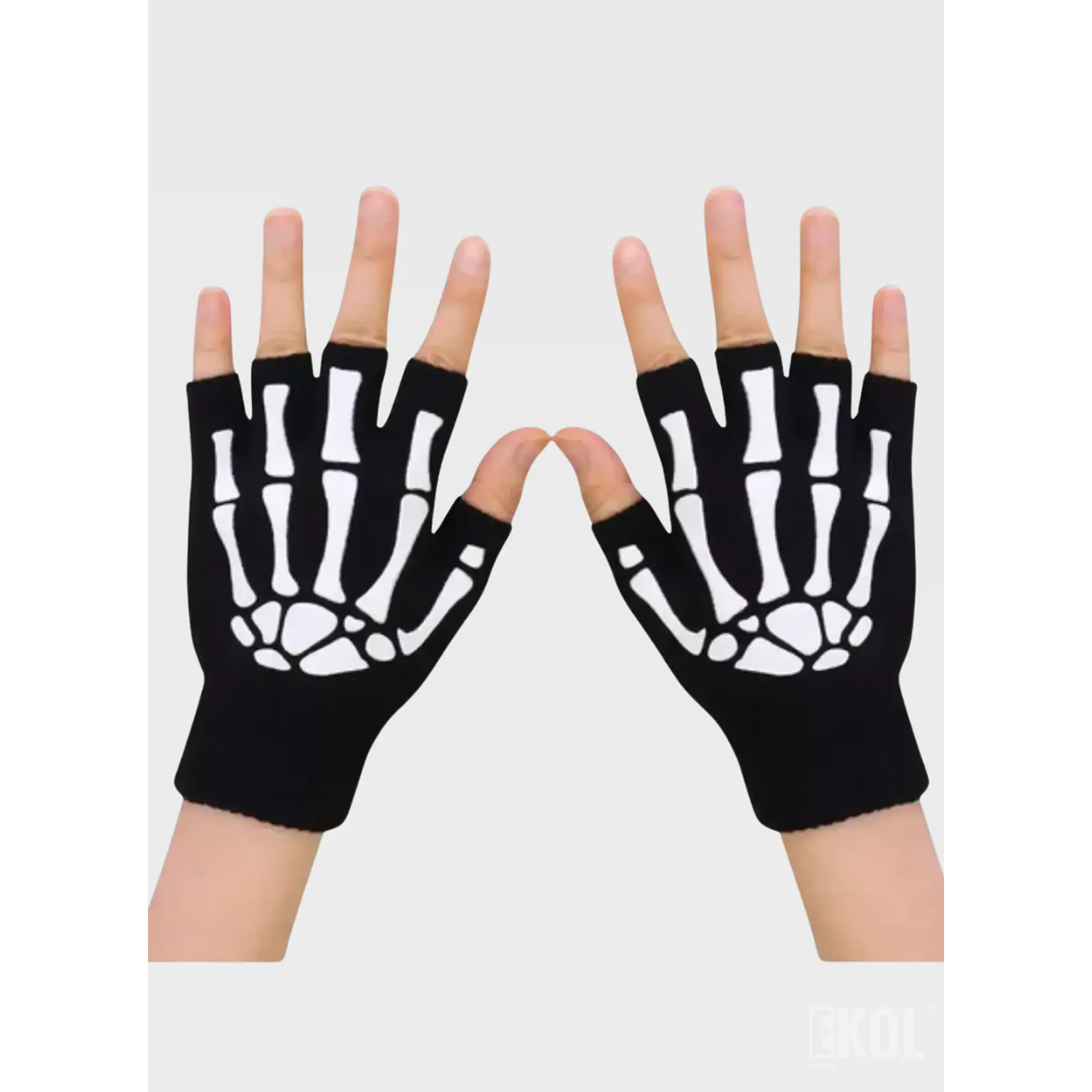 Guante Lana Térmico Modelo esqueleto 5