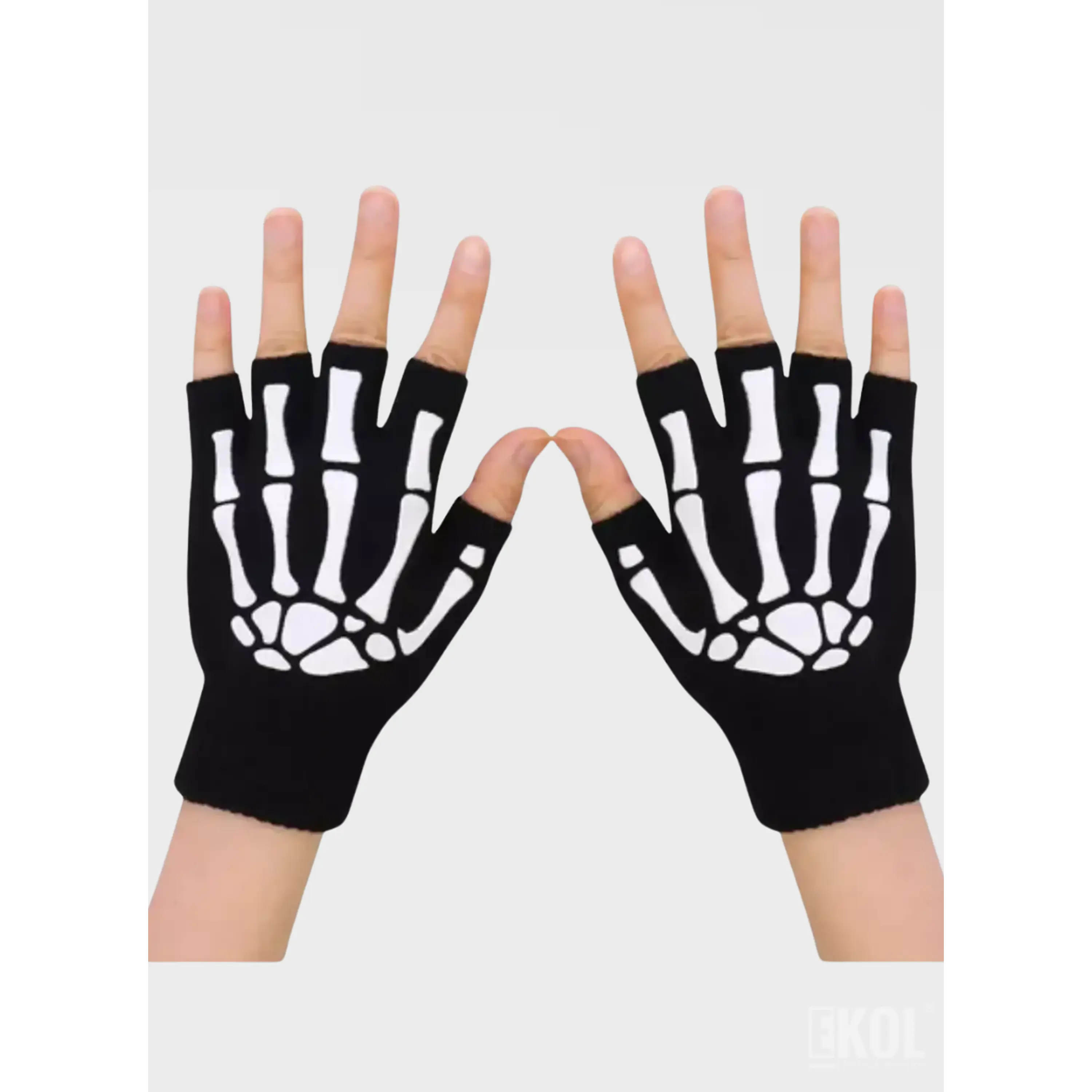 Guante Lana Térmico Modelo esqueleto 5