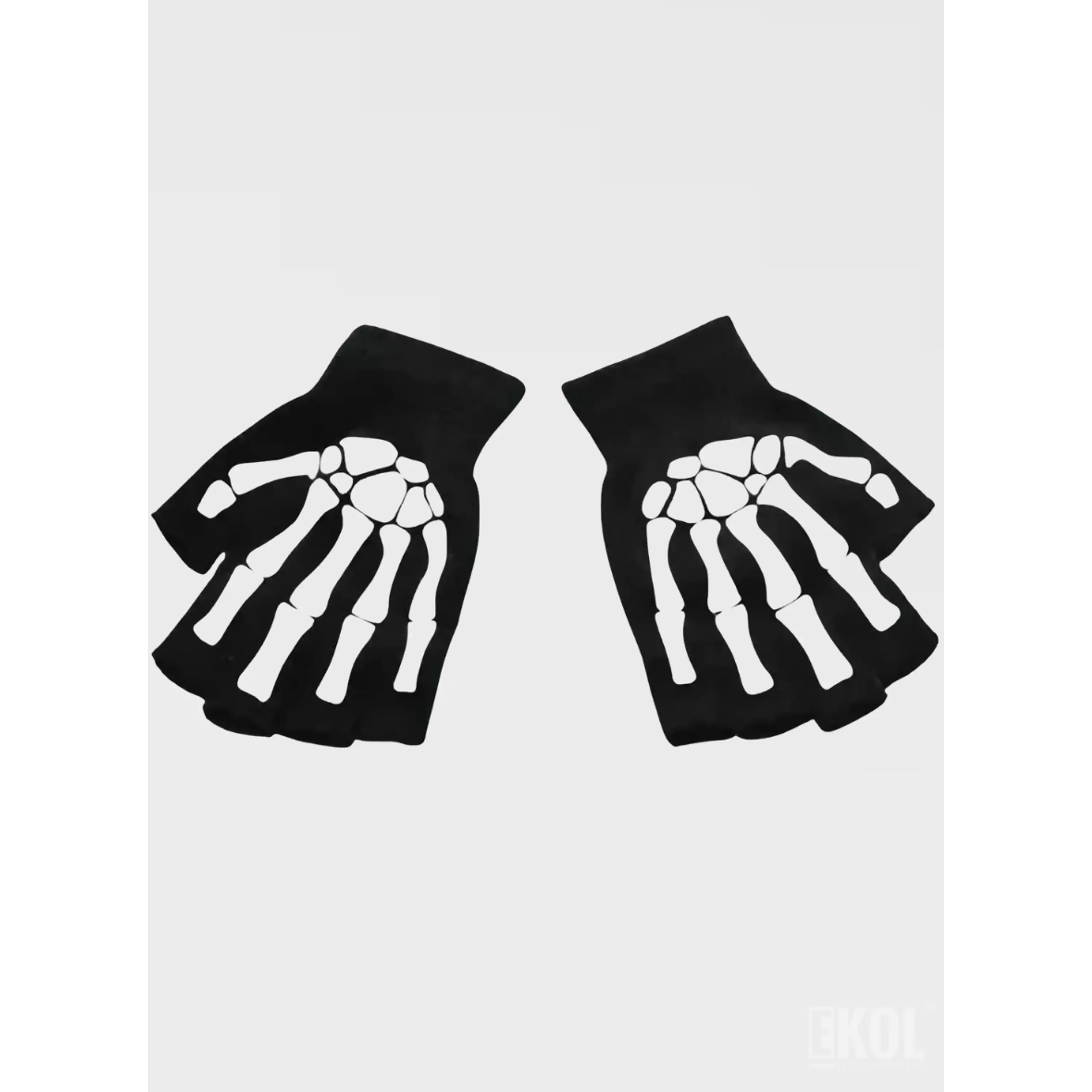 Guante Lana Térmico Modelo esqueleto 4