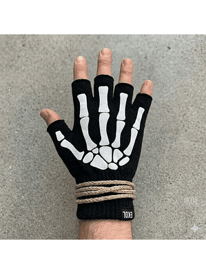 Guante Lana Térmico Modelo esqueleto