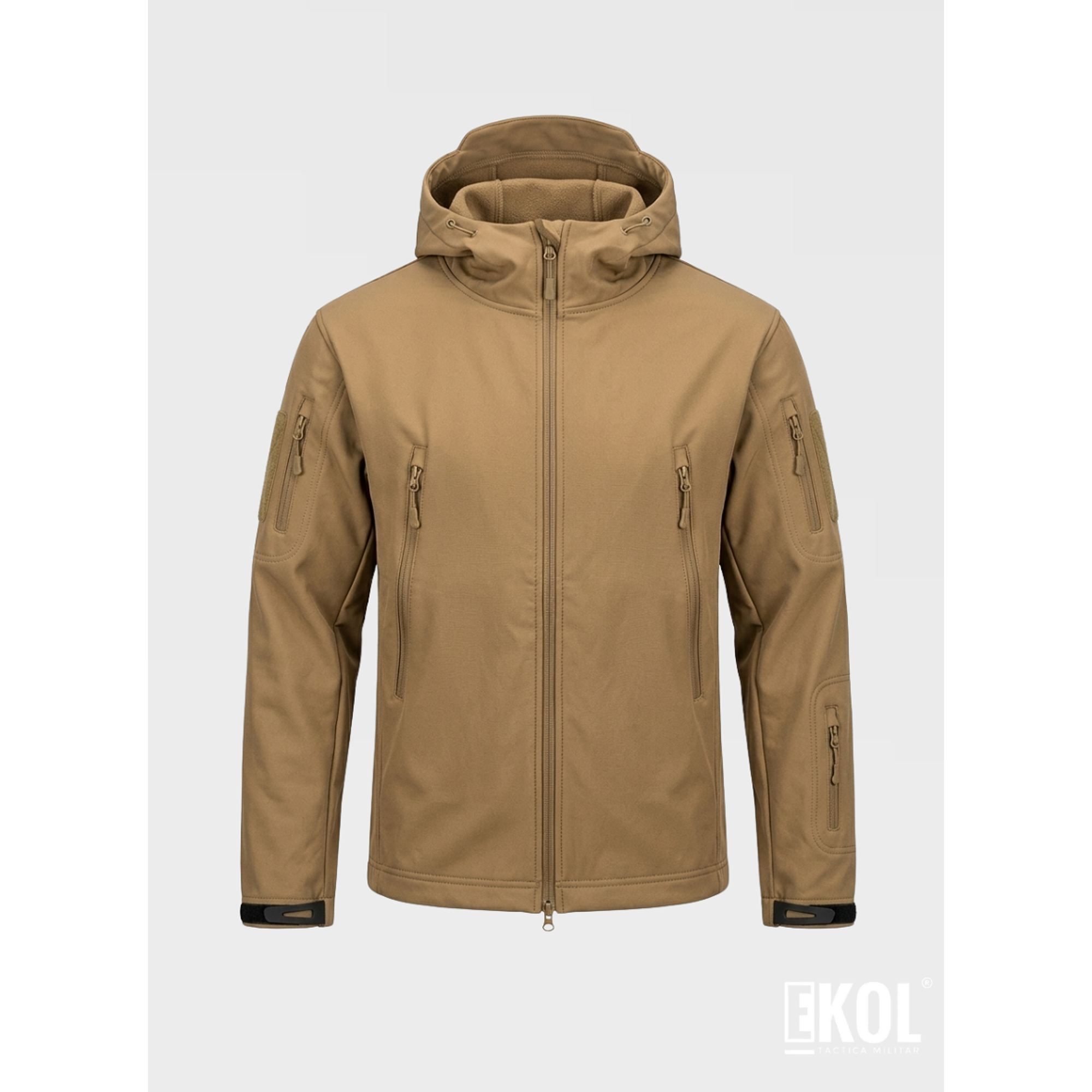 Chaqueta Softshell Táctica Resilent Capucha Impermeable  2