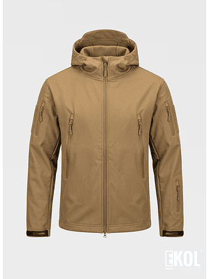 Chaqueta Softshell Tactica Militar Capucha Impermeable 