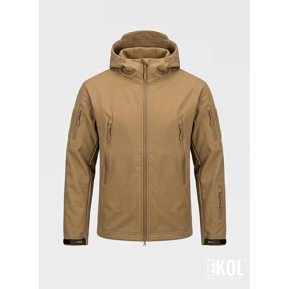 Chaqueta Softshell Táctica Resilent Capucha Impermeable  2