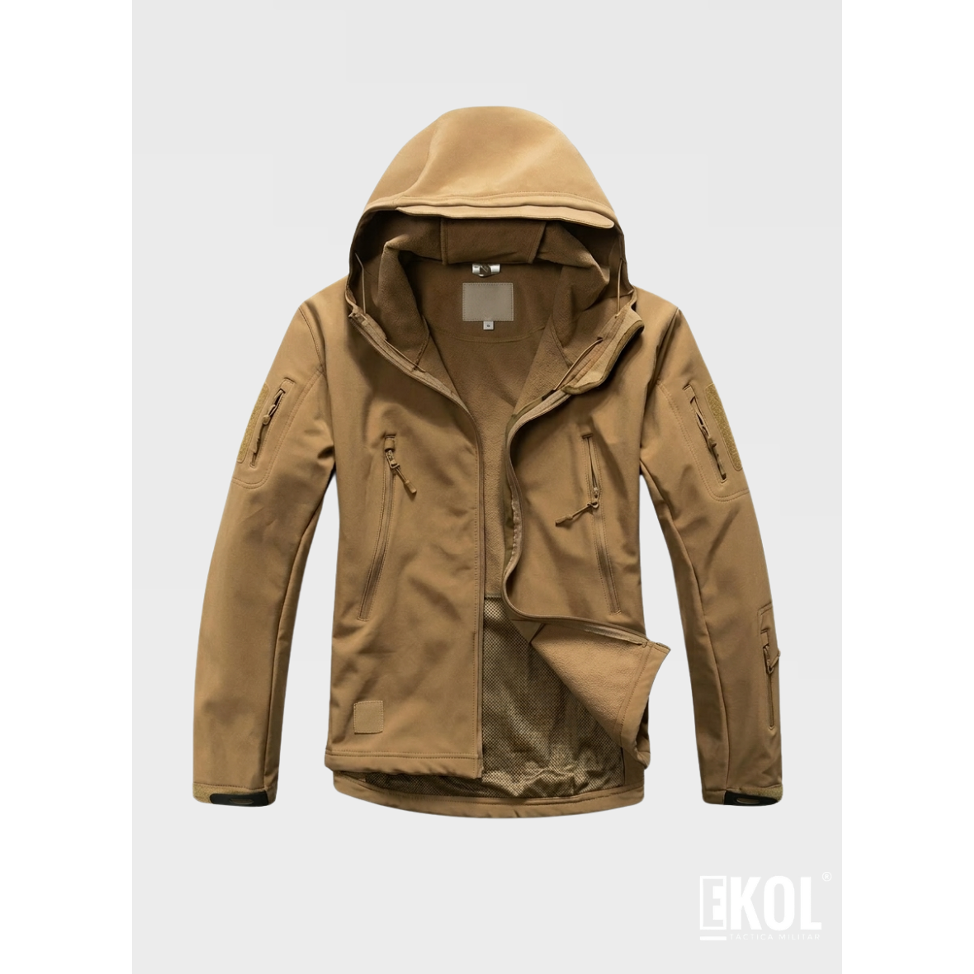 Chaqueta Softshell Táctica Resilent Capucha Impermeable  3