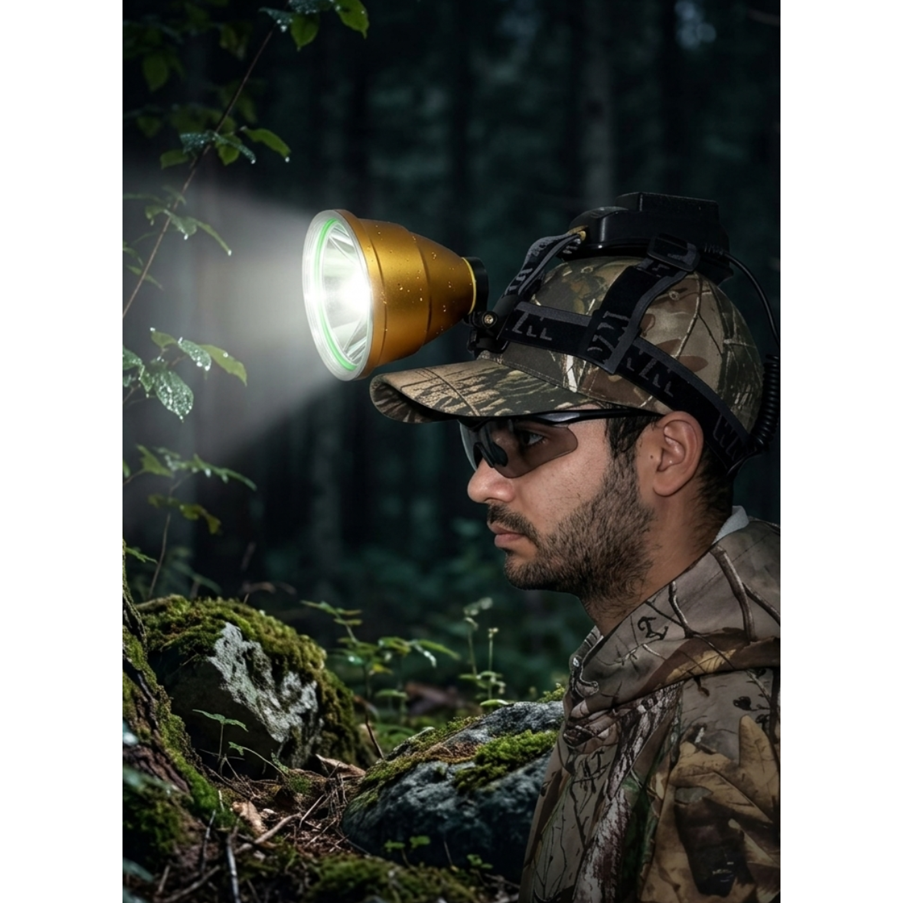 Foco de Caza Luz Roja Portatil Linterna Frontal Linterna De Cabeza 1
