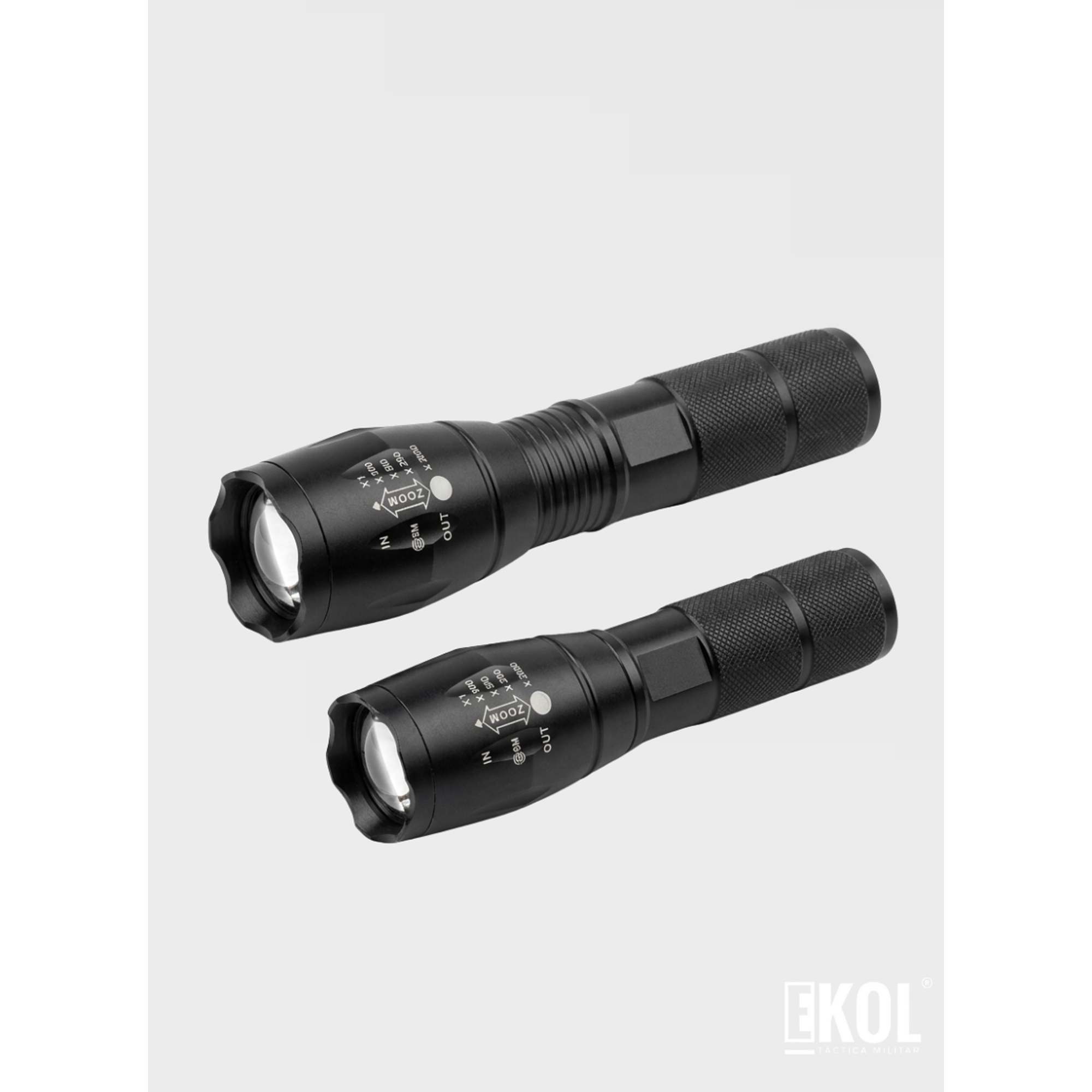 Linterna Led Táctica Recargable Luz Roja 3