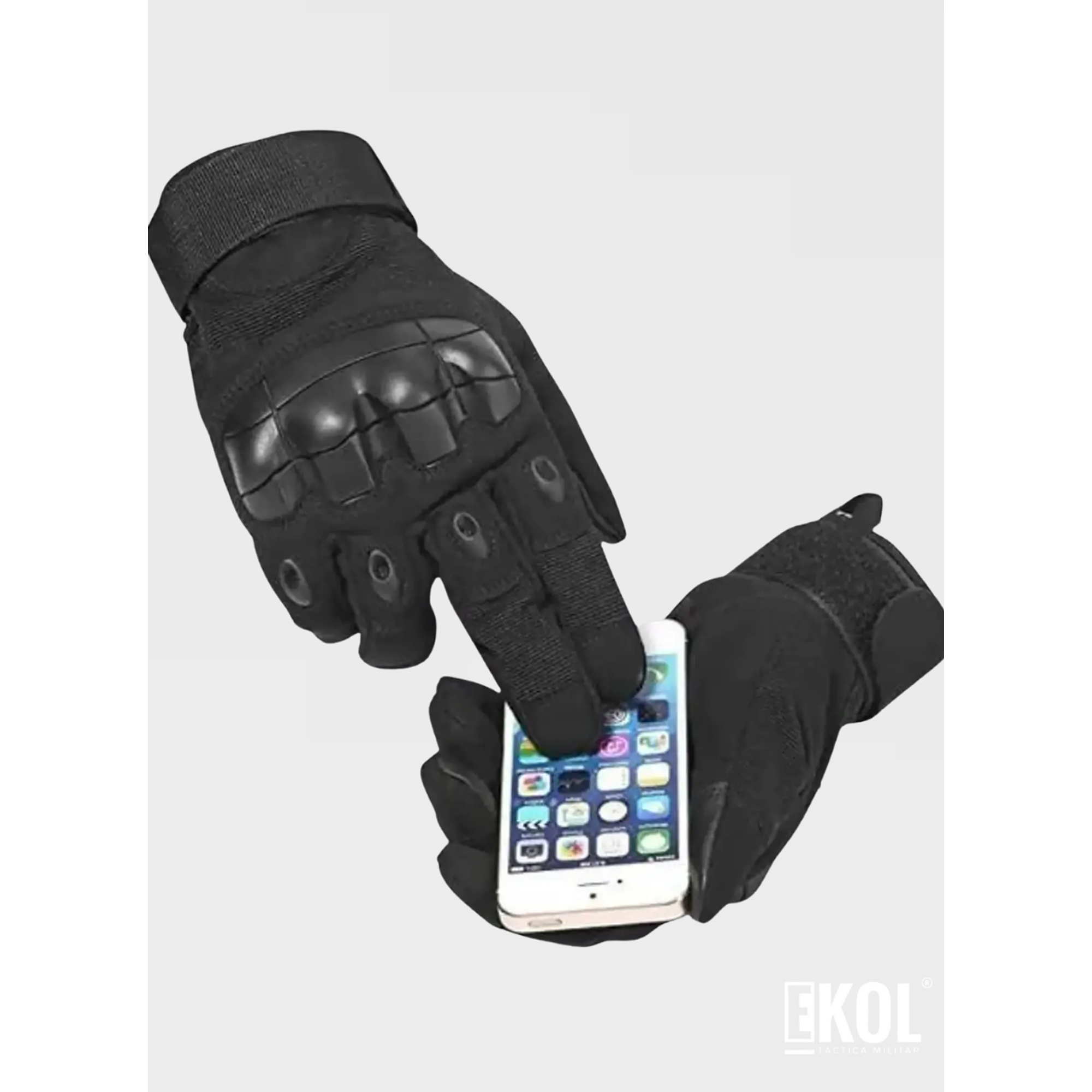 Guante Táctico Moto Outdoor Coyuntura Rígida Goma  3