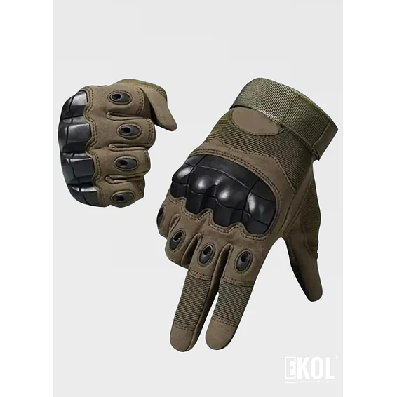 Guante Táctico Moto Outdoor Coyuntura Rígida Goma  5
