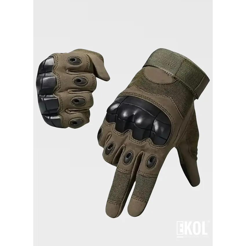Guante Táctico Moto Outdoor Coyuntura Rígida Goma  5