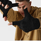 Guante Mitones Lana Térmico Clima Frío Gloves  Sin Dedos - Miniatura 6