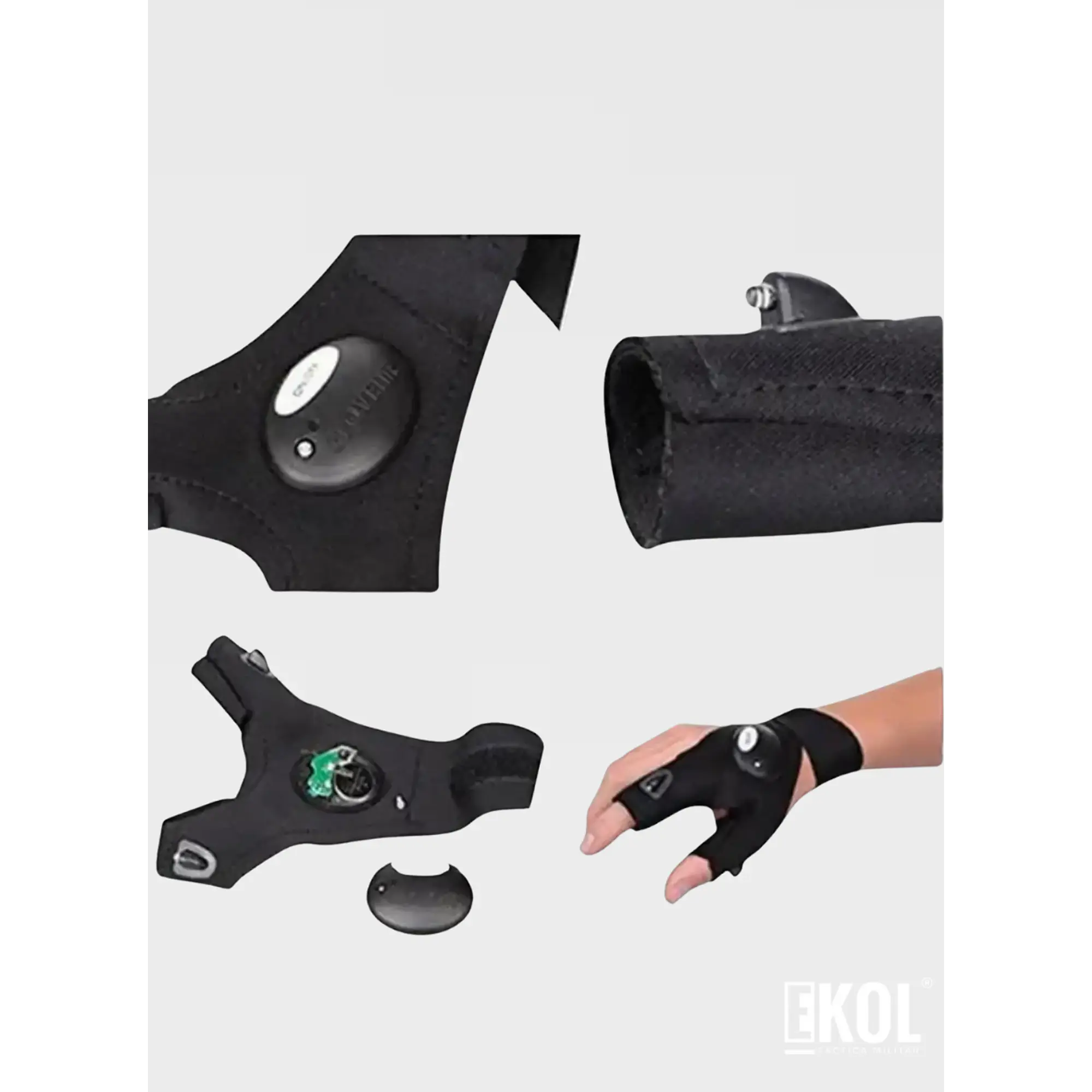 Guante Linterna Led - Bici Caza Pesca  8