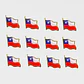 Pack 12 Broches Tipo Piocha Bandera De Chile - Calidad Superior - Miniatura 2