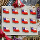 Pack 12 Broches Tipo Piocha Bandera De Chile - Calidad Superior - Miniatura 1