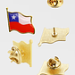 Broche Tipo Piocha Bandera De Chile Por Unidad- Calidad Superior  - Miniatura 3