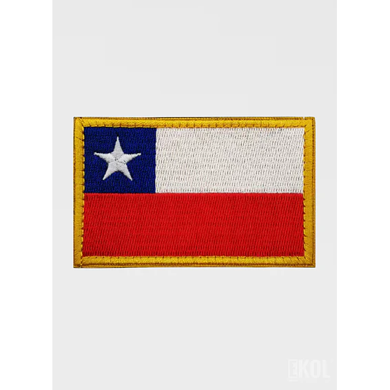 Parche Bandera Chile Velcro 9x5 cm Para Uniforme Táctico Y Mochilas  5