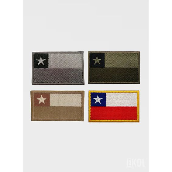 Parche Bandera Chile Velcro 9x5 cm Para Uniforme Táctico Y Mochilas  7