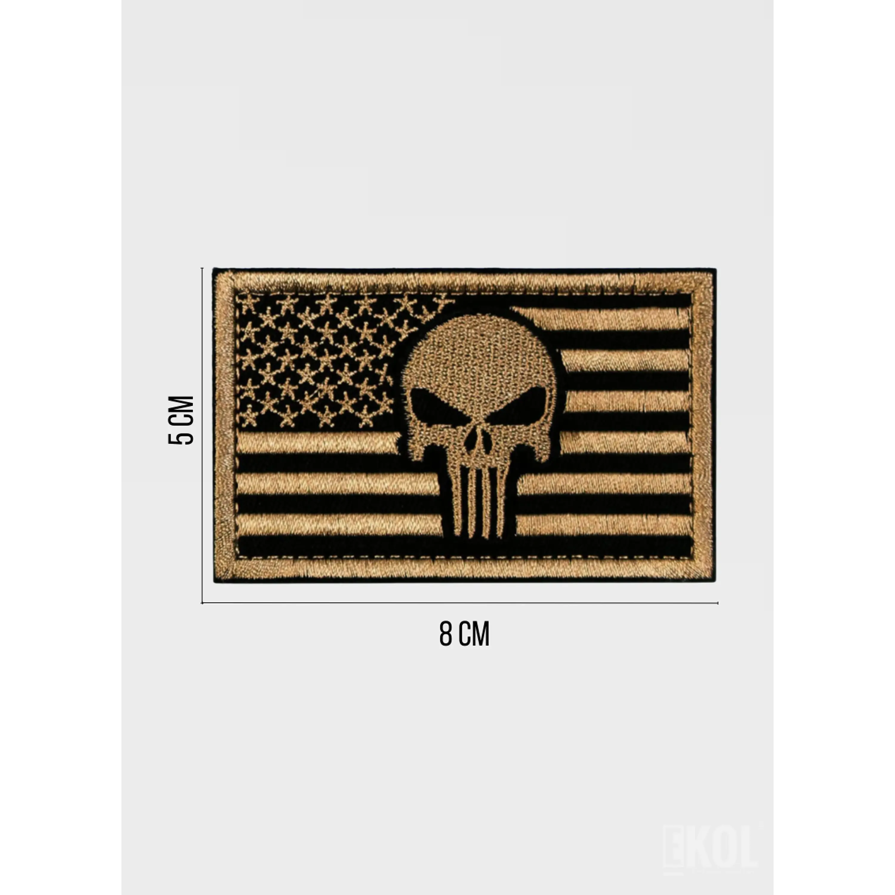 Parche Bandera USA Velcro 8x5 cm Para Uniforme Táctico Y Mochilas 6