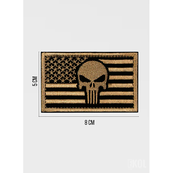 Parche Bandera USA Velcro 8x5 cm Para Uniforme Táctico Y Mochilas 6