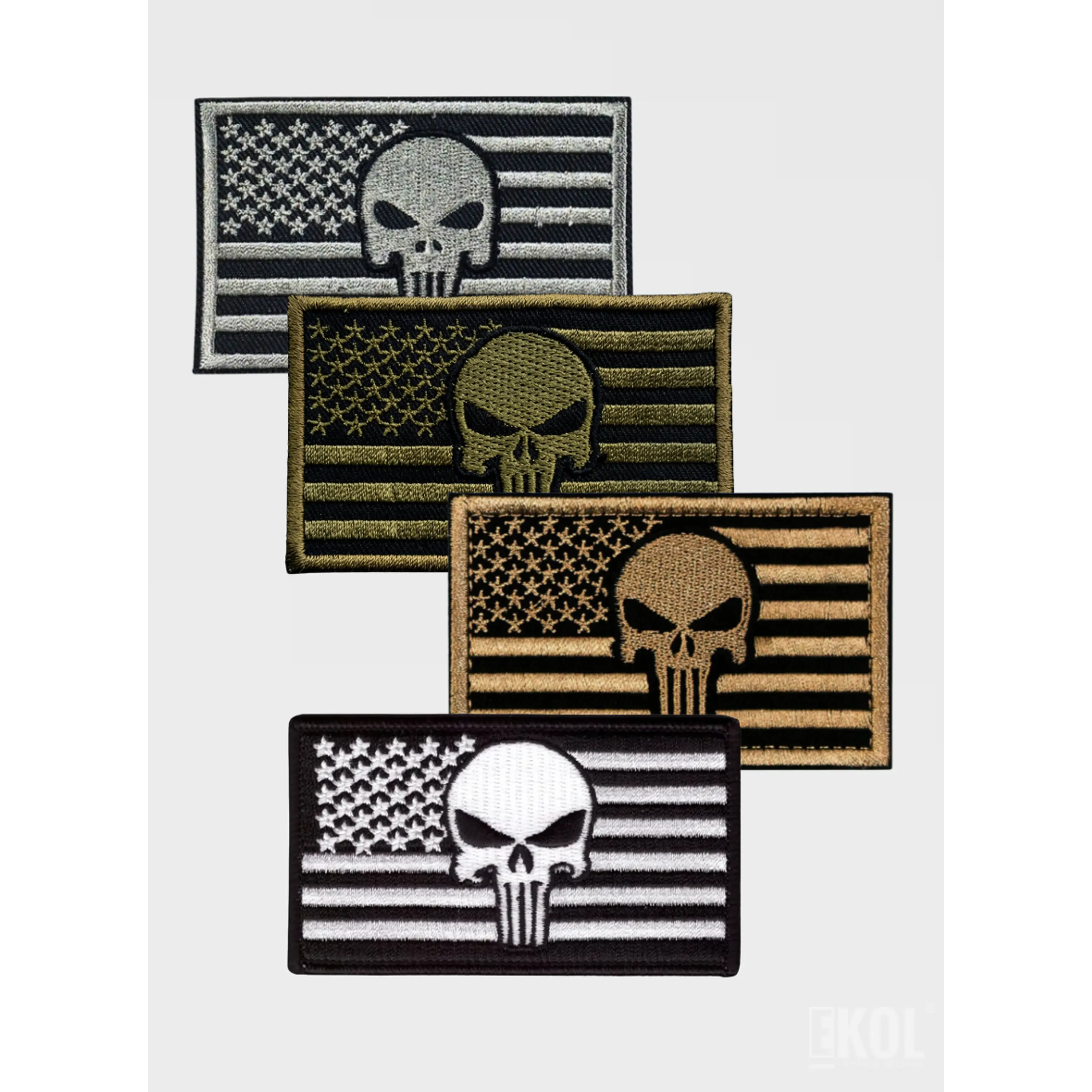 Parche Bandera USA Velcro 8x5 cm Para Uniforme Táctico Y Mochilas 11