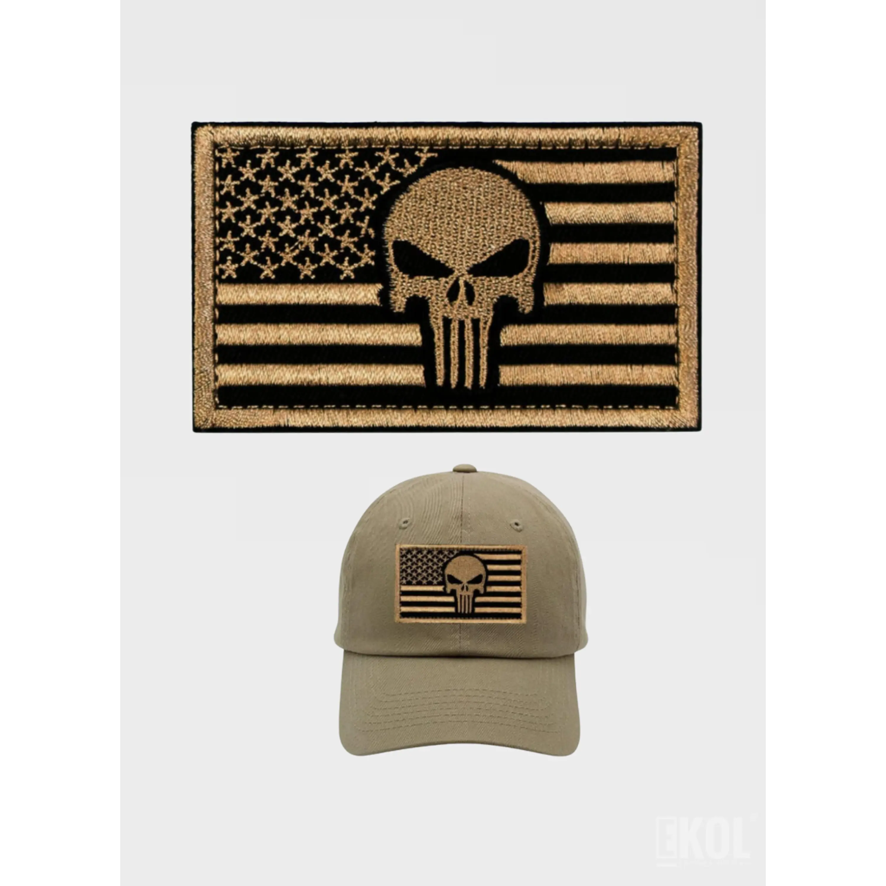 Parche Bandera USA Velcro 8x5 cm Para Uniforme Táctico Y Mochilas 8