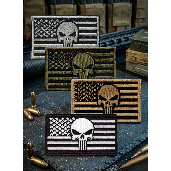 Parche Bandera USA Velcro 8x5 cm Para Uniforme Táctico Y Mochilas 1