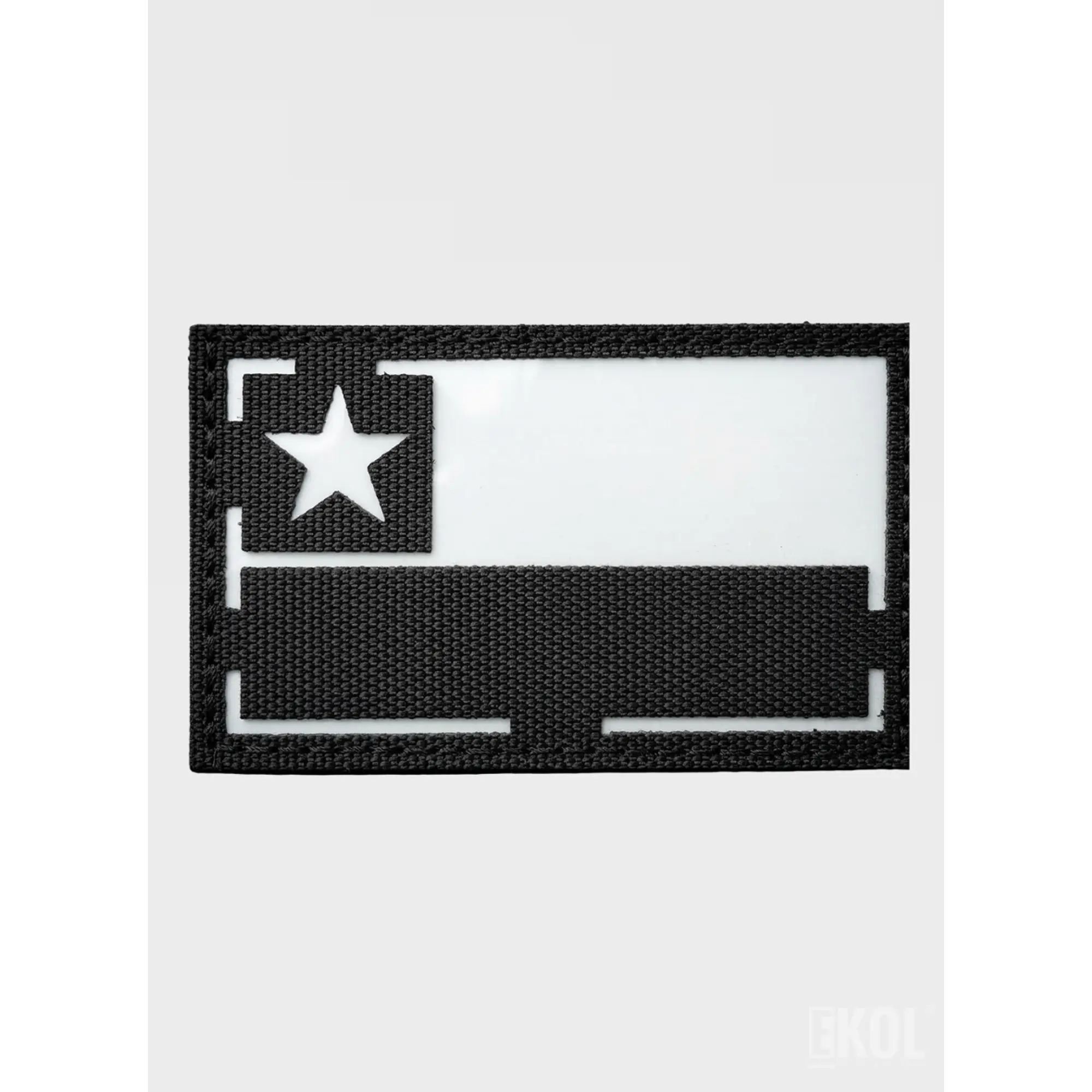 Parche Militar Bandera Chile Reflectante con Velcro - 8x5 cm 2