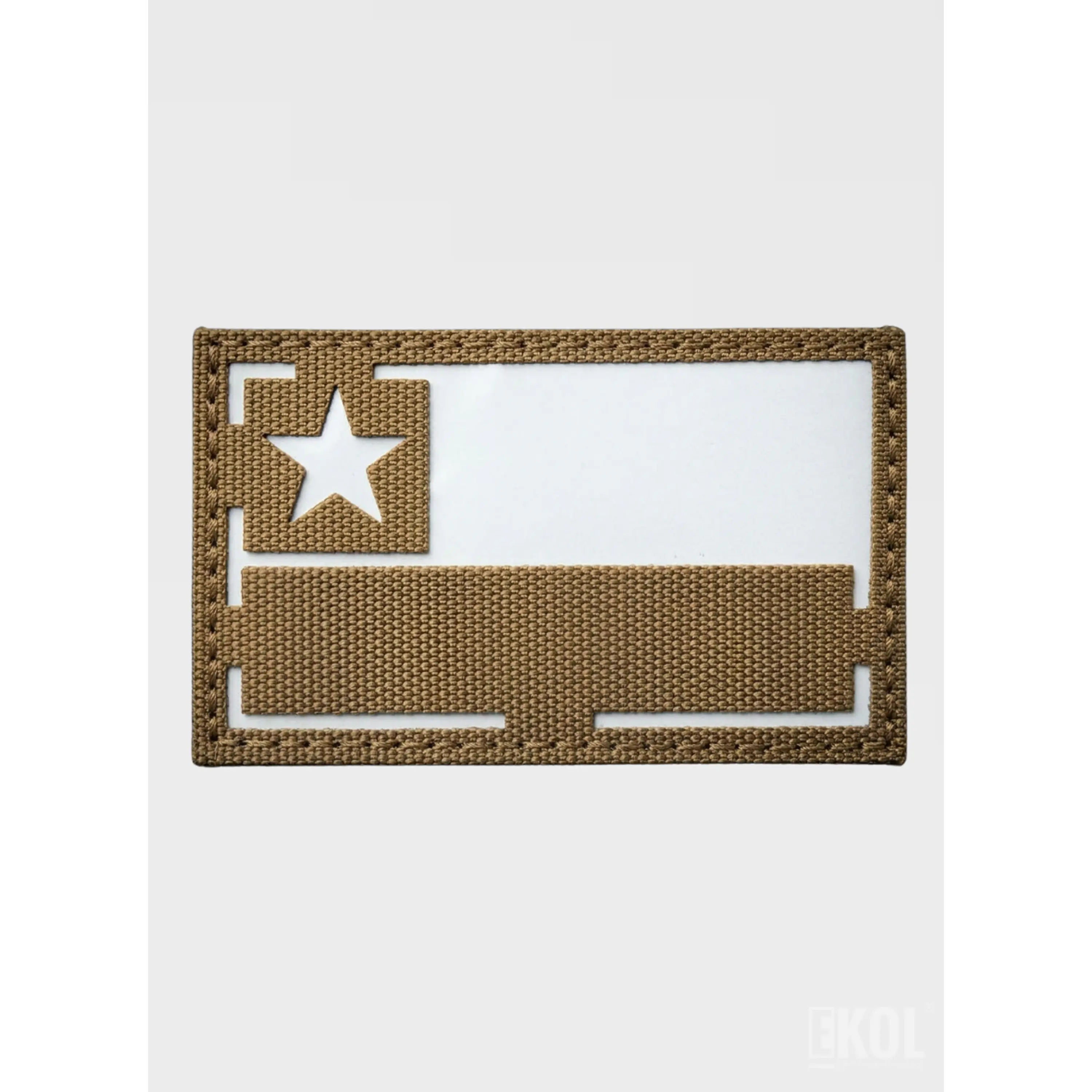 Parche Militar Bandera Chile Reflectante con Velcro - 8x5 cm 5