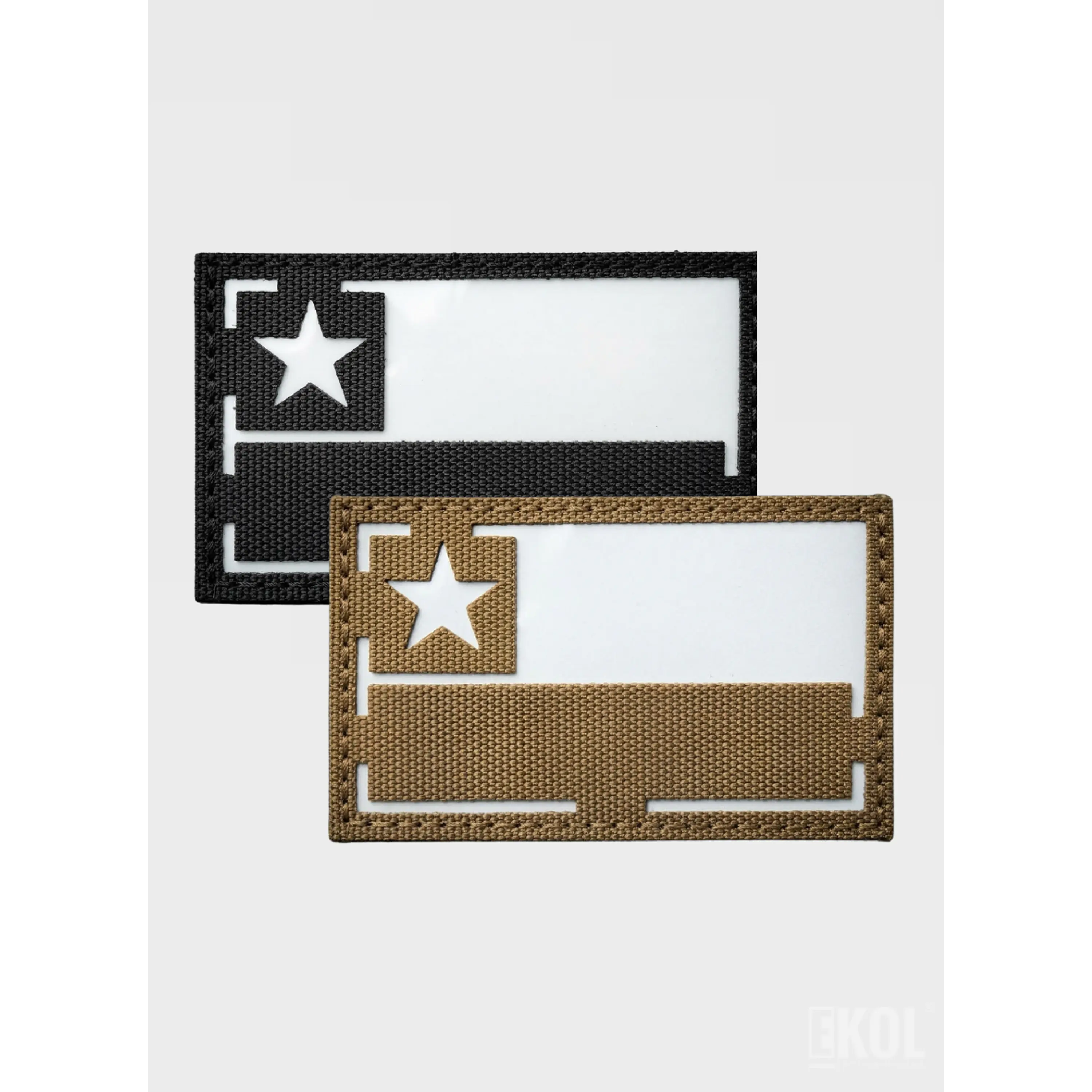 Parche Militar Bandera Chile Reflectante con Velcro - 8x5 cm 6
