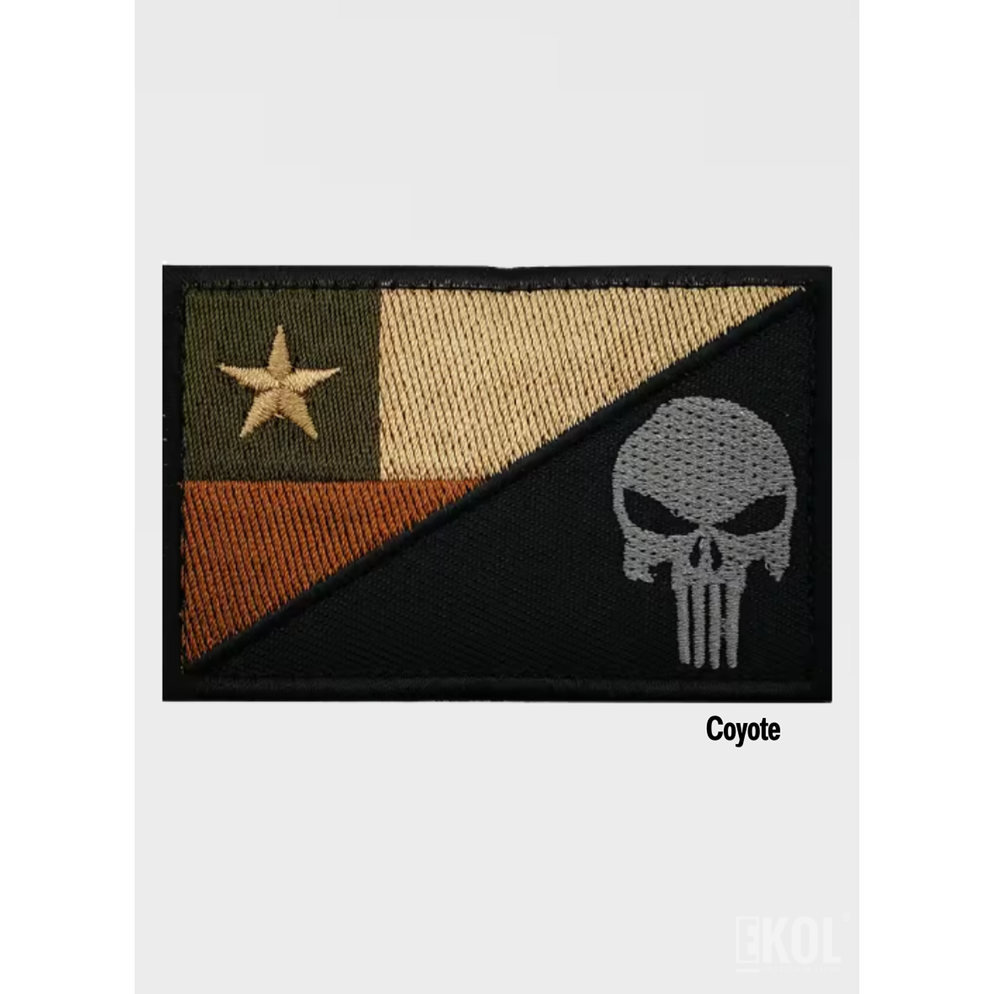 Parche Táctico Chile Calavera 8x5cm - Bordado con Velcro 5