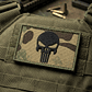 Parche Velcro Punisher Táctico Camuflado Calavera 8x5cm - Miniatura 1