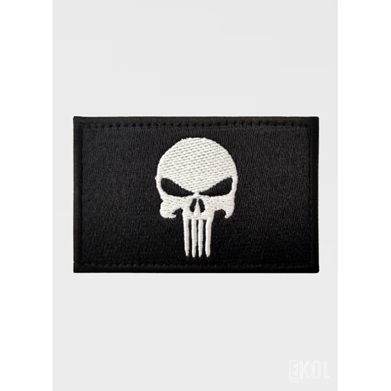 Parche Táctico Punisher Calavera Bordado - 8x5 cm 2