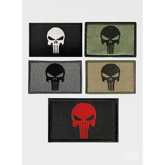 Parche Táctico Punisher Calavera Bordado - 8x5 cm 9
