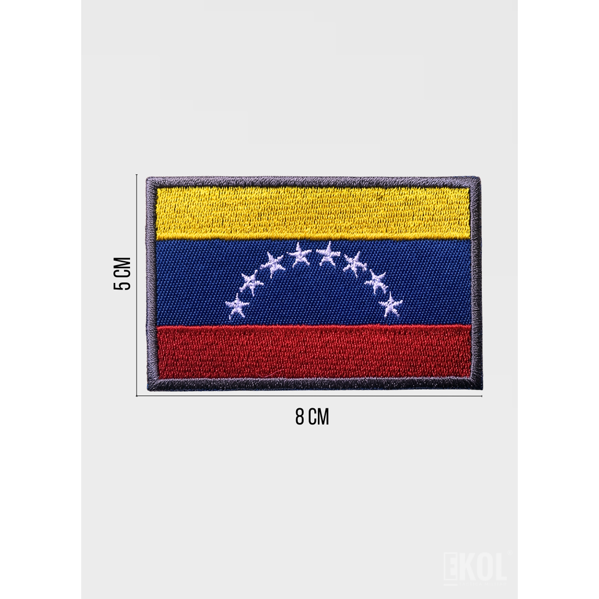 Parche Táctico Bandera De Venezuela 8x5cm Con Velcro Airsoft 4