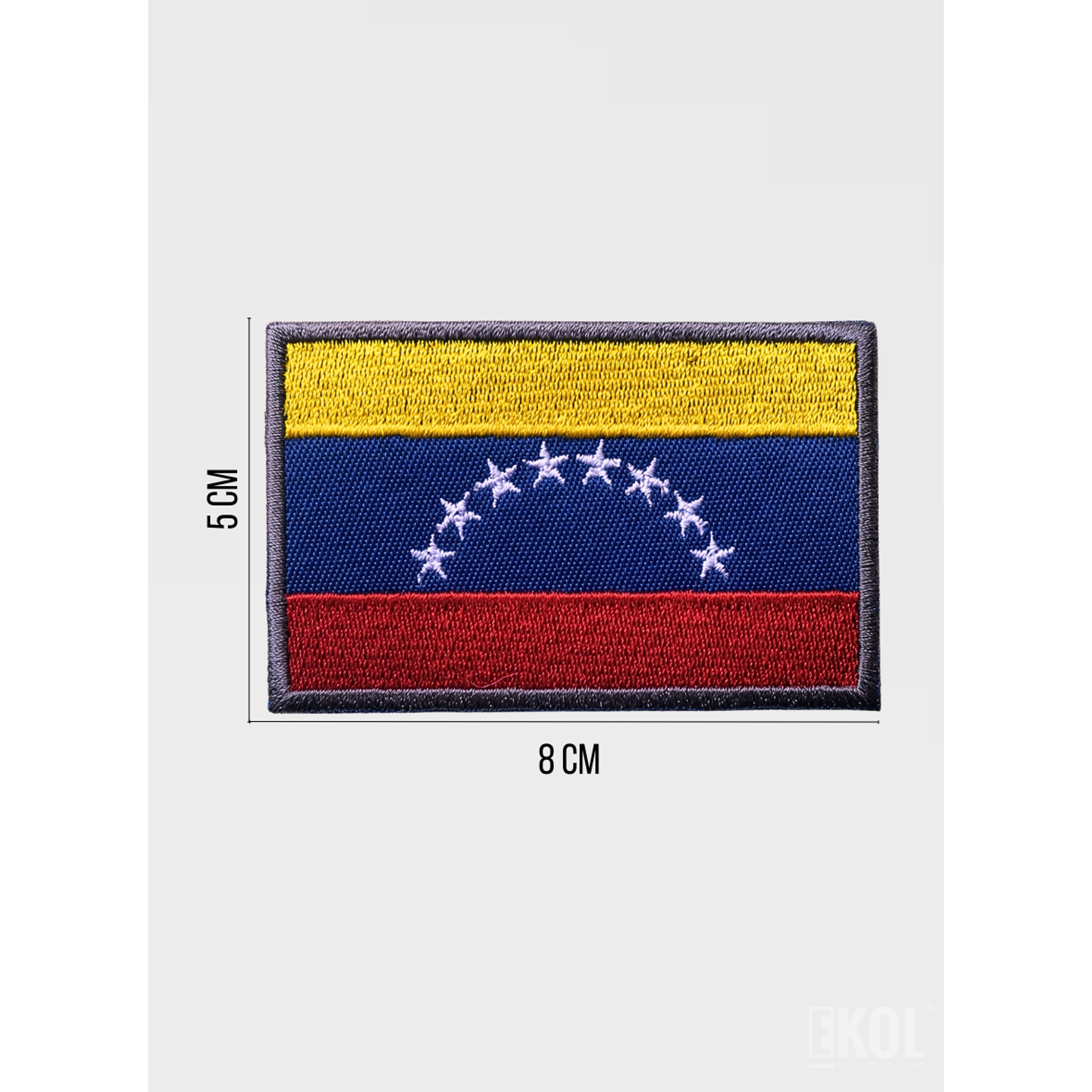 Parche Táctico Bandera De Venezuela 8x5cm Con Velcro Airsoft 4