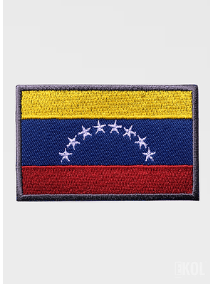 Parche Táctico Bandera De Venezuela 8x5cm Con Velcro Airsoft