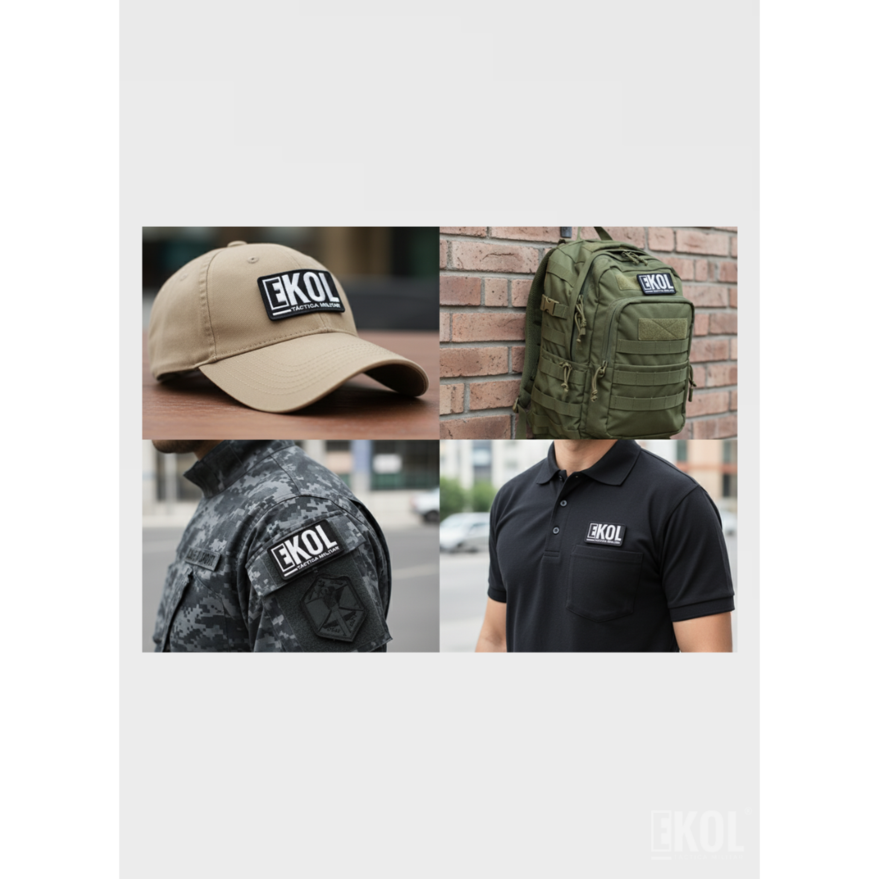 Parche Táctico Militar Ekol - Bordado Con Velcro Para Airsoft 4