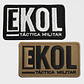 Parche Táctico Militar Ekol - Bordado Con Velcro Para Airsoft - Miniatura 8