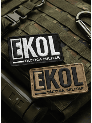 Parche Táctico Militar Ekol - Bordado Con Velcro Para Airsoft