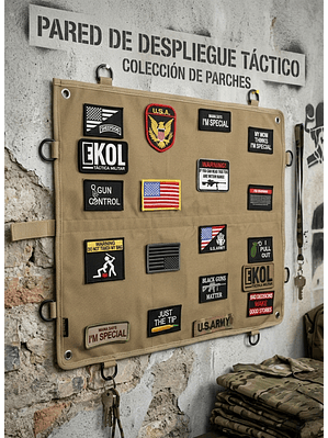 Funda Táctica Organizadora De Parches Velcro Calidad Premium