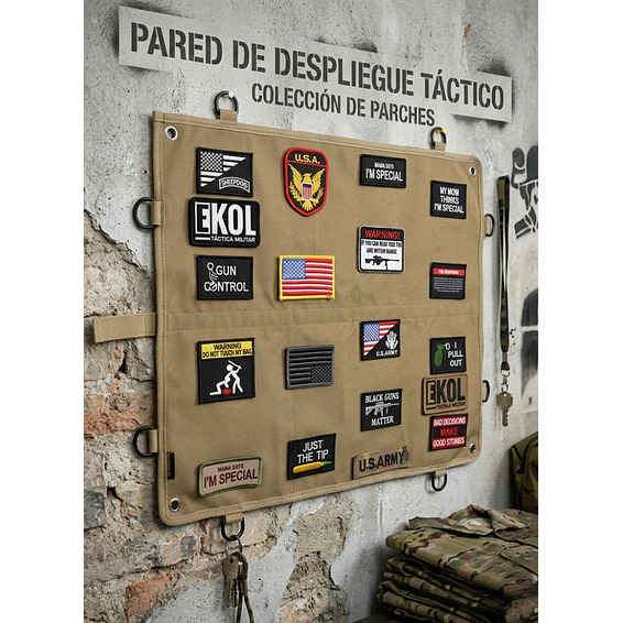 Funda Táctica Organizadora De Parches Velcro Calidad Premium 1