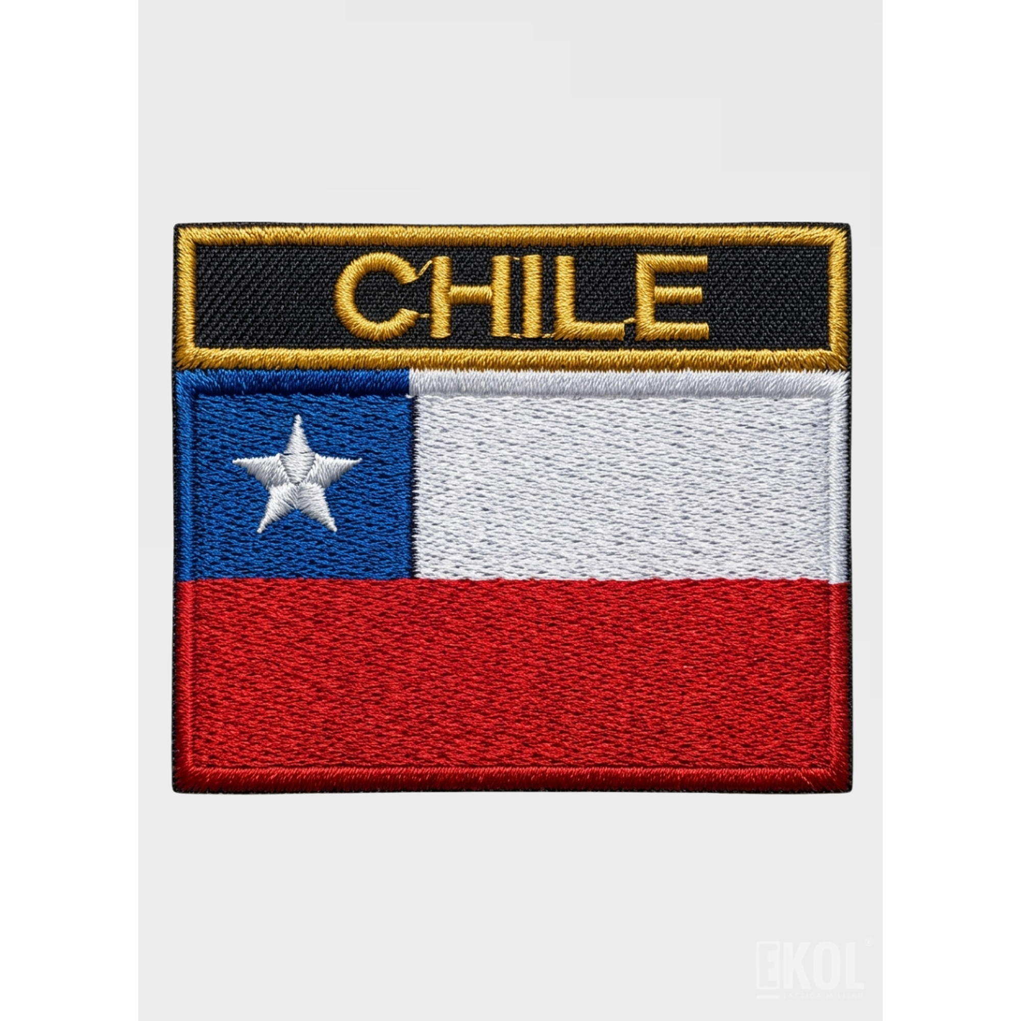 Parche Táctico Bandera Chile Personalizado Nombre 8x7cm Velcro 2