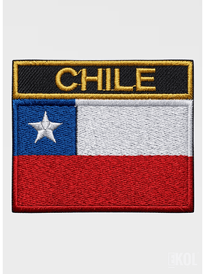 Parche Táctico Bandera Chile Personalizado Nombre 8x7cm Velcro