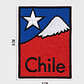 Parche Bordado Bandera de Chile y Cordillera | 8x6 cm Sin Velcro - Miniatura 4