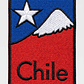Parche Bordado Bandera de Chile y Cordillera | 8x6 cm Sin Velcro - Miniatura 2